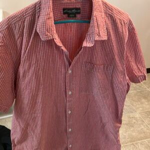 FINAL PRICE! Mens Eddie Bauer Button Up Short Sleeve Shirt